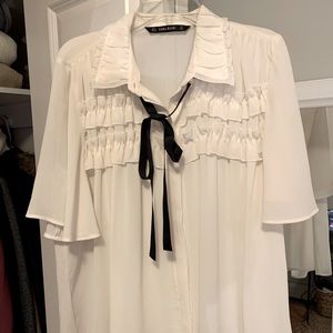 Zara ruffle top